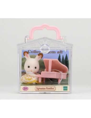 baby rabbit with piano sylvanian families BOR5202.SYL Epoch | Futurartshop.com