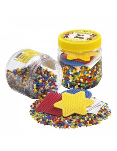 jar with hama beads and 3 bases 4000 BOR2052.AMA Hama | Futurartshop.com