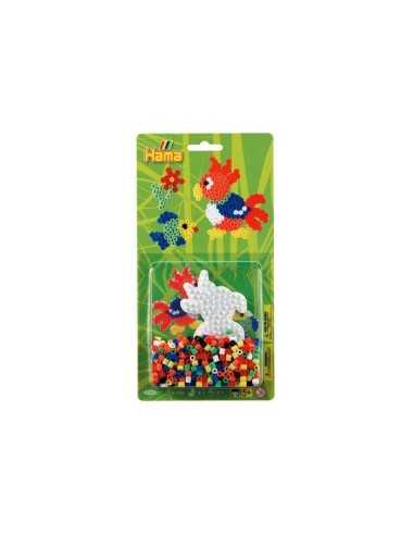blister 450 perline con base pappagallo BOR4168/4164 Hama | Futurartshop.com