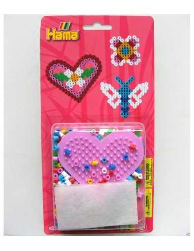 hama bead blister 450 base with heart BOR4168/4165 Hama | Futurartshop.com