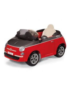 Fiat 500 red-grey with radio control 6 volts PEGIGED1163 Peg perego | Futurartshop.com