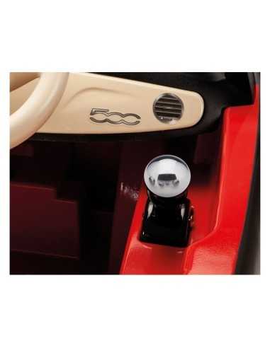 Fiat 500 red-grey with radio control 6 volts PEGIGED1163 Peg perego | Futurartshop.com