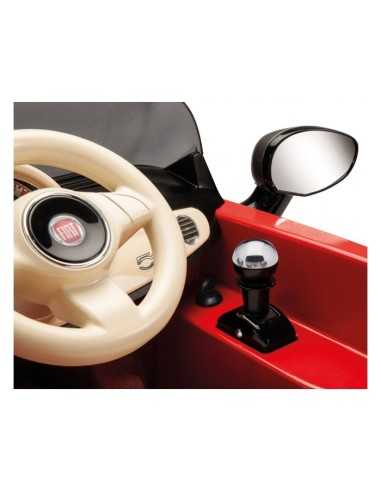 Fiat 500 red-grey with radio control 6 volts PEGIGED1163 Peg perego | Futurartshop.com