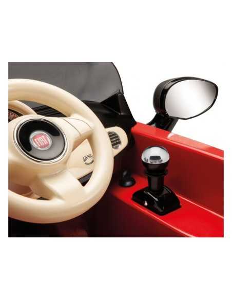 Fiat 500 red-grey with radio control 6 volts PEGIGED1163 Peg perego | Futurartshop.com