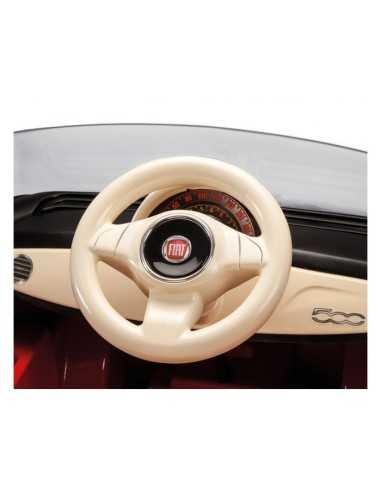 Fiat 500 red-grey with radio control 6 volts PEGIGED1163 Peg perego | Futurartshop.com