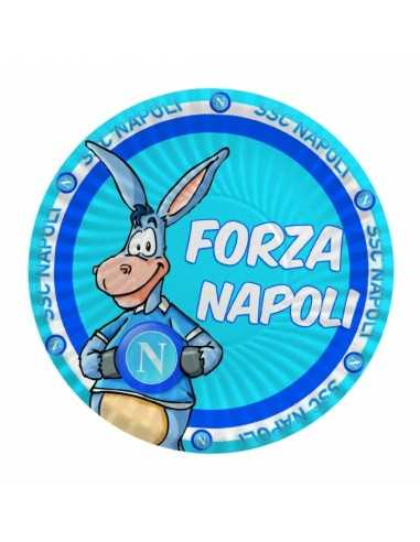 8 plates 18 cm of napoli soccer BIM0004842 New Bama Party | Futurartshop.com