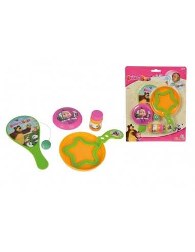 Paddle Ball set 30 Ml, soap bubbles and Mini Frisbee SIM109303187 Simba Toys | Futurartshop.com