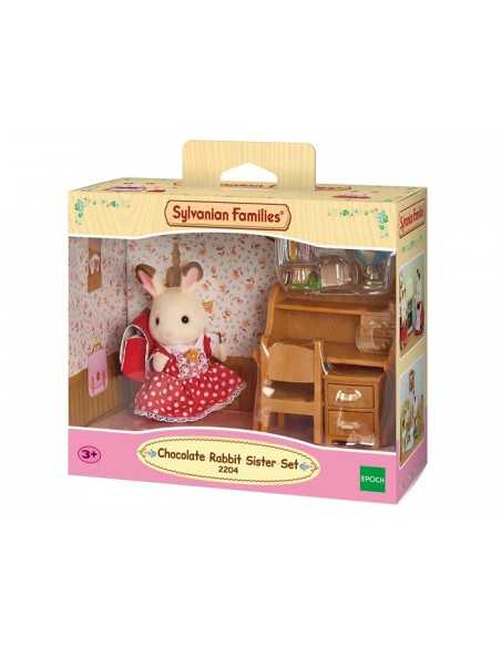 Sorella coniglio cioccolato con scrivania BOR2204.SYL Epoch | Futurartshop.com