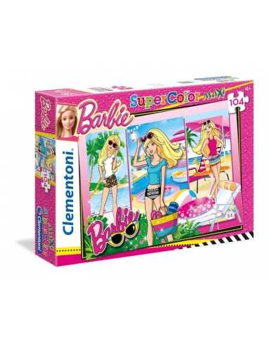 puzzle 104 maxi pezzi barbie super color CLE23982 Clementoni | Futurartshop.com