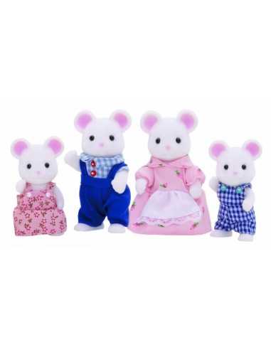 famiglia topi bianchi sylvanian families BOR3111.SYL Epoch | Futurartshop.com