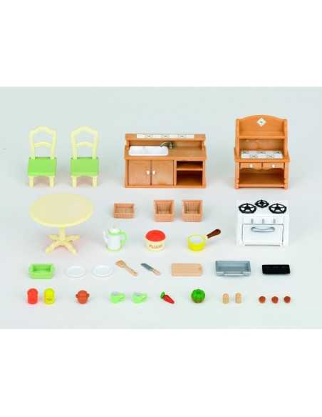 sylvanian families kitchen furniture set with accessories BOR2951.SYL Epoch | Futurartshop.com