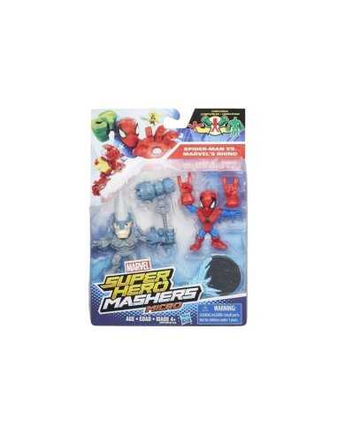 personaggi super hero mashers micro spiderman versus marvel's rhino HASB6432EU40/B6687 Hasbro | Futurartshop.com