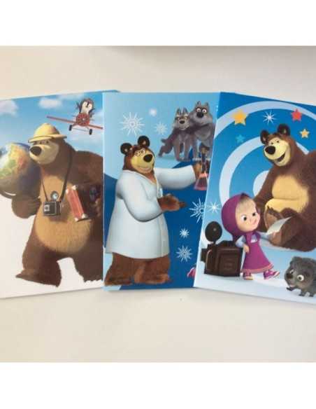 masha e orso quadernone rigo a azzurro ACC161520 Accademia | Futurartshop.com