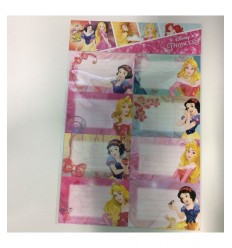 Disney Prinsessor kuvert Etiketter 24 skolan klistermärken 162047 Accademia- Futurartshop.com