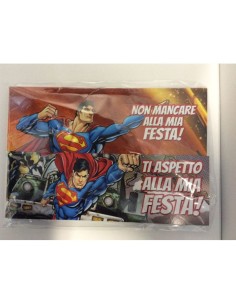 Superman party invitations ACC162146 Accademia | Futurartshop.com