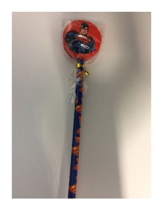 Superman pencil with Eraser ACC162190/1 Accademia | Futurartshop.com