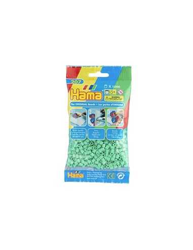 Hama beads 1000 bag light green BOR207-11.AMA Hama | Futurartshop.com