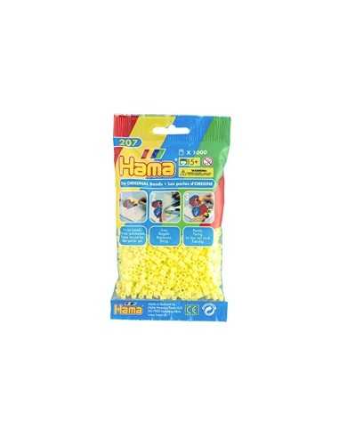 beads bustina 1000:giallo pastello BOR207-43.AMA Hama | Futurartshop.com