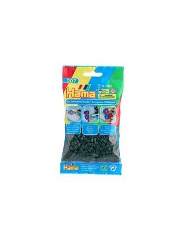 Hama beads 1000 bag dark green BOR207-28.AMA Hama | Futurartshop.com