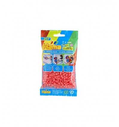 Pastel hama beads 1000 bag Red 207-44.AMA Hama- Futurartshop.com