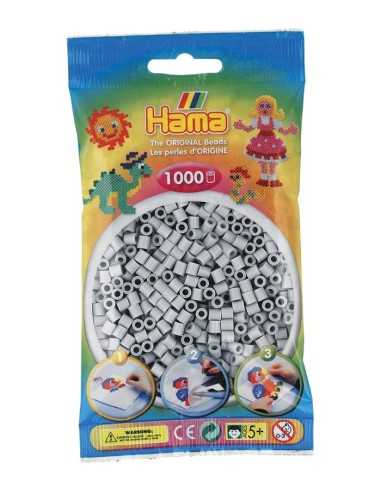 Hama beads 1000 bag light grey BOR207-70.AMA Hama | Futurartshop.com