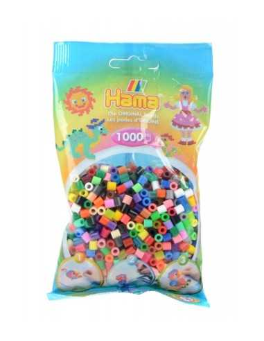 Hama beads mixed colors 1000 bag BOR207-68.AMA Hama | Futurartshop.com