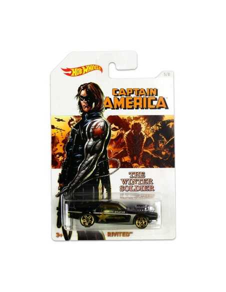 Veicolo Hot Wheels captain america- rivited MATDJK75/DJK76 Mattel | Futurartshop.com