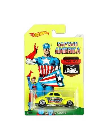 Veicolo Hot wheels di captain america- 40 ford coupe MATDJK75/DJK79 Mattel | Futurartshop.com