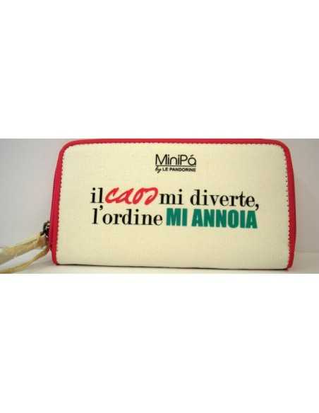 zip around wallet minipà pandorine chaos amuses me PAN55099/2 Panini | Futurartshop.com