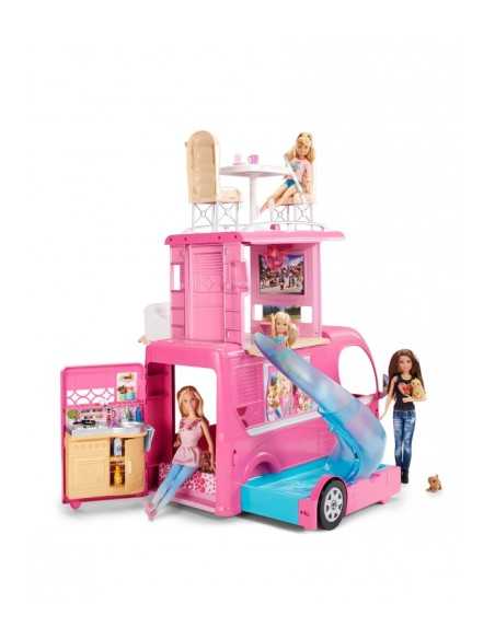Camper Barbie Pop-UP con scivolo d'acqua MATCGT42-2 Mattel | Futurartshop.com