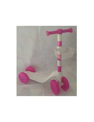 monopattino 4 ruote rosa GIA0369  | Futurartshop.com