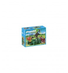 5415-Playmobil gorillas and Okapi on Hill 5415 Playmobil- Futurartshop.com