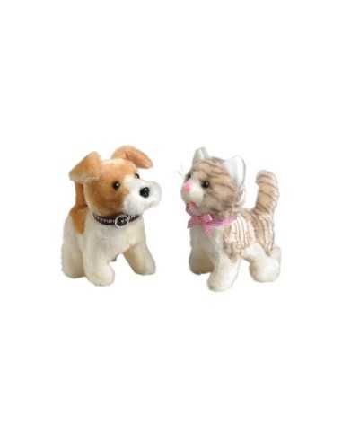 dog and cat walking plush 2110274725573 Grandi giochi | Futurartshop.com