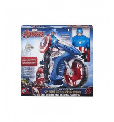 Capitán América 30 cm con motos de combate B5776EU40/B6157 Hasbro- Futurartshop.com