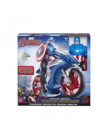 captain america 30 centimetri con moto da combattimento HASB5776EU40/B6157 Hasbro | Futurartshop.com
