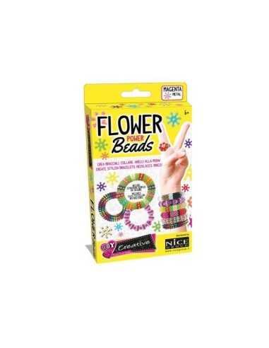 flower power beads metal magenta perline NICE46005 Giochi Preziosi | Futurartshop.com