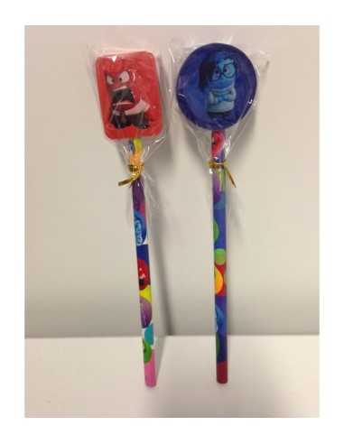 inside out pencil with Eraser 2 character models ACC162990/1 Accademia | Futurartshop.com