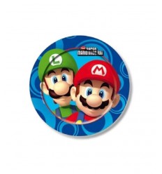 8 large plates 23 cm Super Mario Bros party CMG189209 cardboard CMG189209 Como Giochi - Futurartshop.com