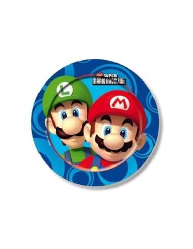 8 large plates 23 cm Super Mario Bros party CMG189209 cardboard 2224199180499 Como Giochi  | Futurartshop.com