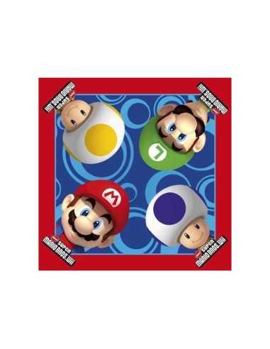 Super Mario Paper napkins X 16 CMG189223 2224534155557 Como Giochi  | Futurartshop.com