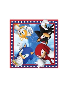 16 Sonic CMG194012 Napkins 2225276643074 Como Giochi  | Futurartshop.com