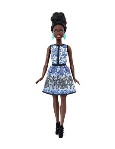 Barbie Fashionistas with white and blue short dress MATDGY54/DMF27 Mattel | Futurartshop.com