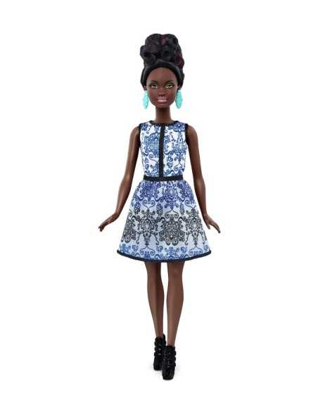 Barbie Fashionistas with white and blue short dress MATDGY54/DMF27 Mattel | Futurartshop.com
