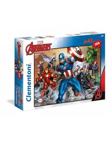 puzzle 104 pieces maxi avengers Captain america CLE23985 Clementoni | Futurartshop.com