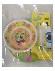 spongebob's tableware set 0005109  | Futurartshop.com
