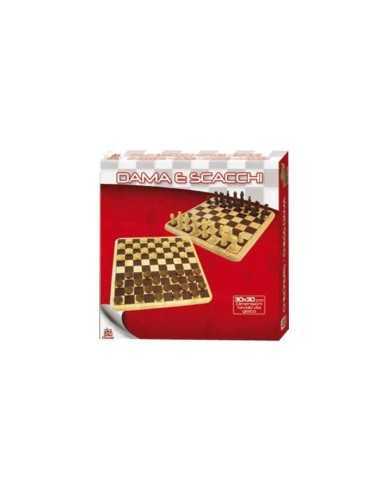 Wooden chess and checkers GIORDF50490 Giochi Preziosi | Futurartshop.com