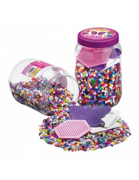 Barattolo con 7000 perline BOR2086-AMA  | Futurartshop.com