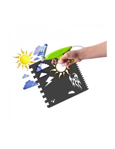 Color spray Aerografo con 8 pennarelli e 4 stencil CRA04-8738 IT Crayola | Futurartshop.com