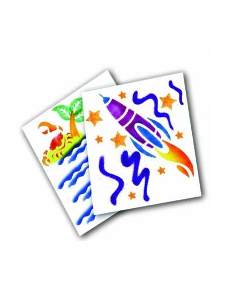 Color spray airbrush with 8 pen & 4 stencils CRA04-8738 IT Crayola | Futurartshop.com