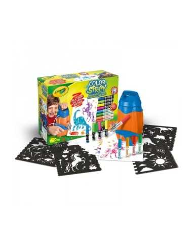 Color spray Aerografo con 8 pennarelli e 4 stencil CRA04-8738 IT Crayola | Futurartshop.com